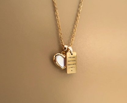 Small Mother of Pearl Heart Necklace