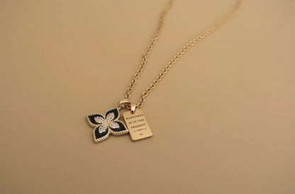 Black Flower Necklace